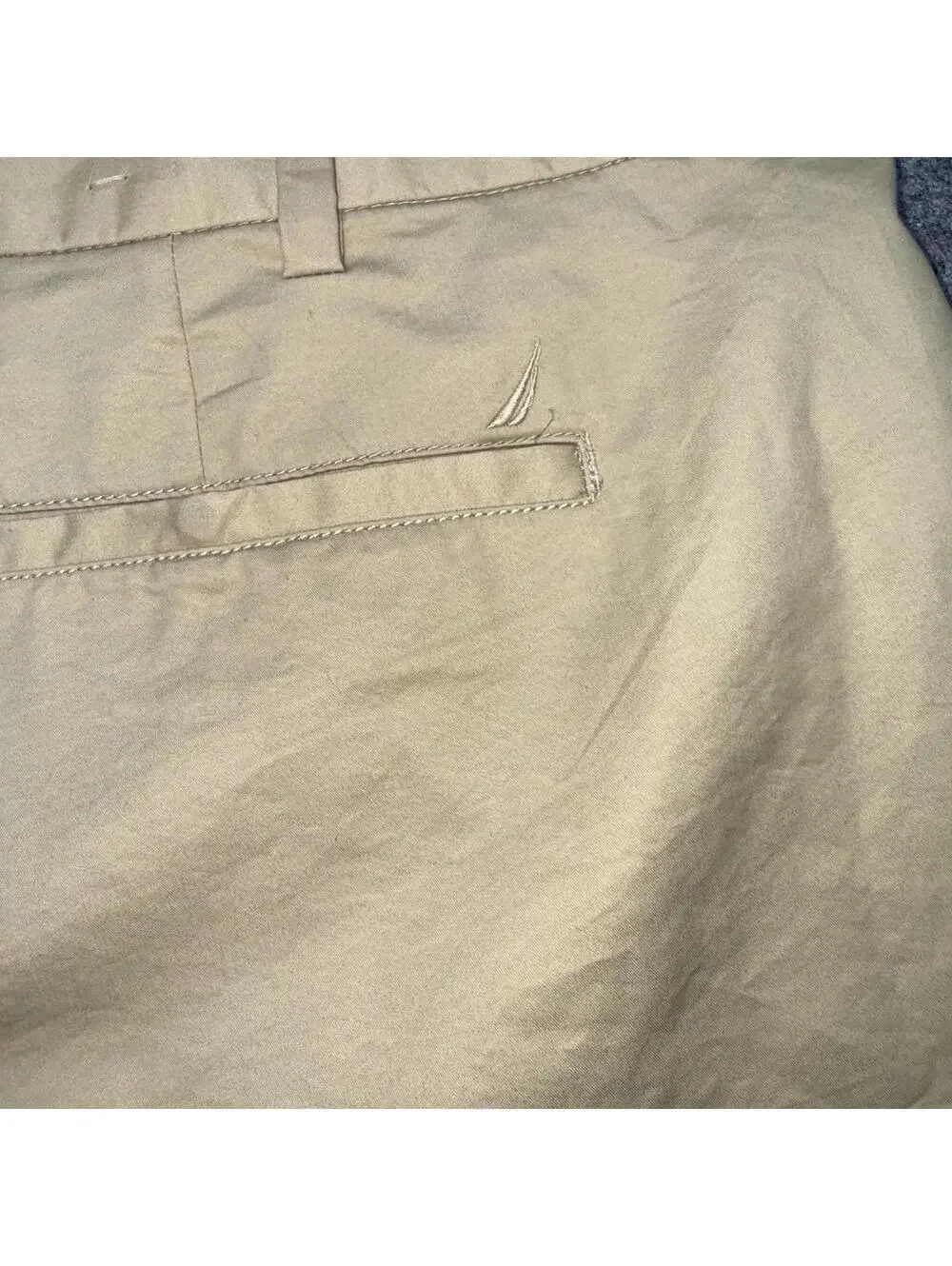 Nautica Navtech Shorts Mens 46 Khaki Performance Stretch Golf Lightweight